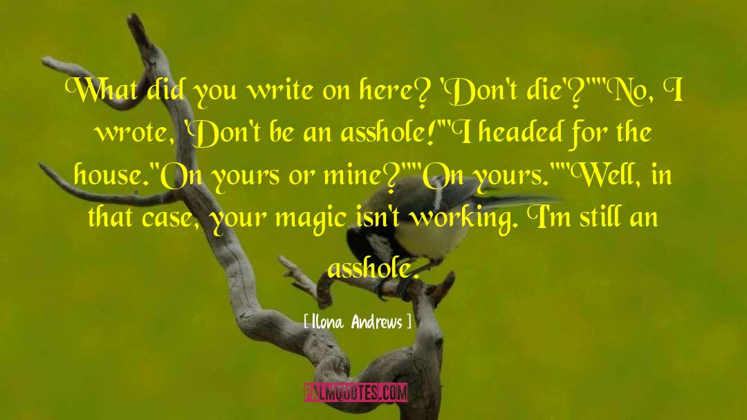Write On quotes by Ilona Andrews