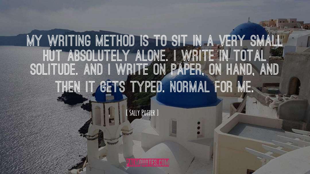 Write On quotes by Sally Potter