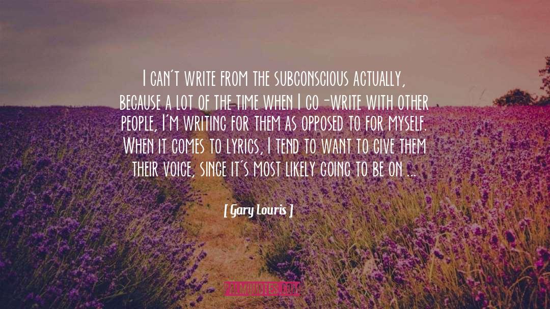 Write quotes by Gary Louris