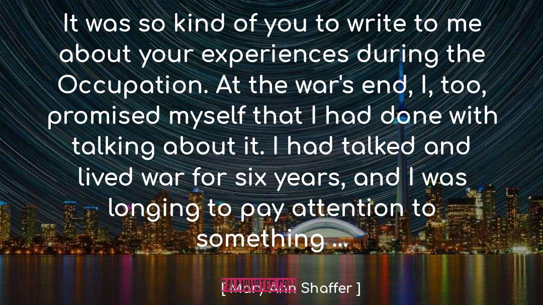 Write Something About quotes by Mary Ann Shaffer