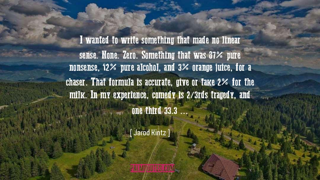 Write Something About quotes by Jarod Kintz