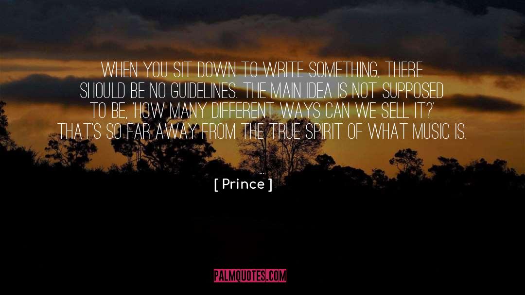 Write Something quotes by Prince