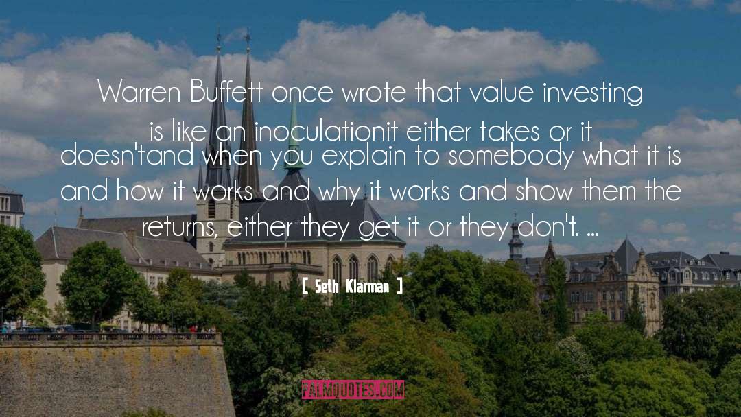 Write The Value quotes by Seth Klarman