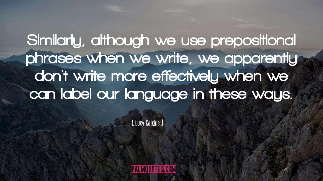 Write Writing Skills quotes by Lucy Calkins