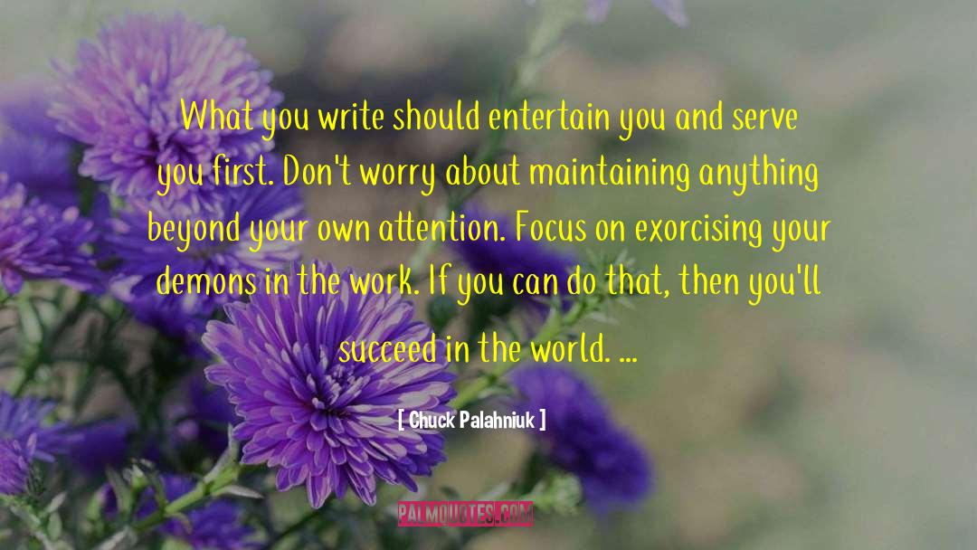 Write Writing Skills quotes by Chuck Palahniuk