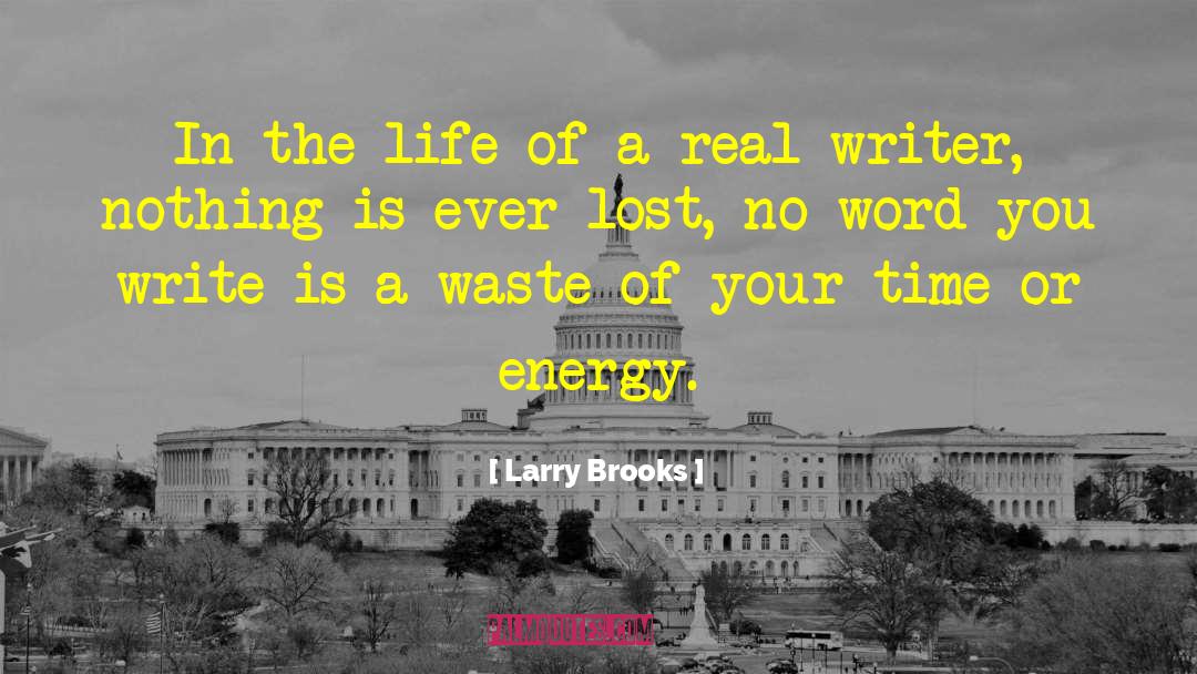Write Your Life History quotes by Larry Brooks