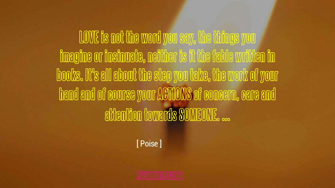 Writen Word quotes by Poise