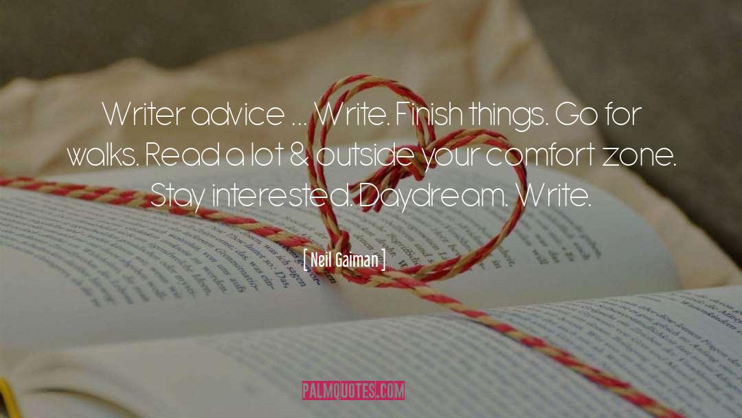 Writer Advice quotes by Neil Gaiman
