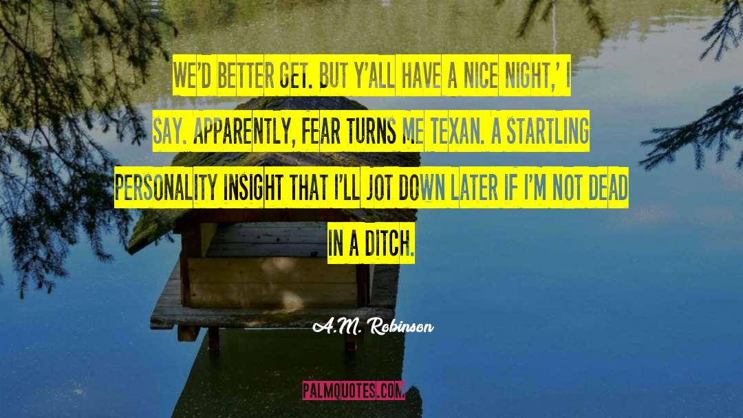 Writer Humor quotes by A.M. Robinson