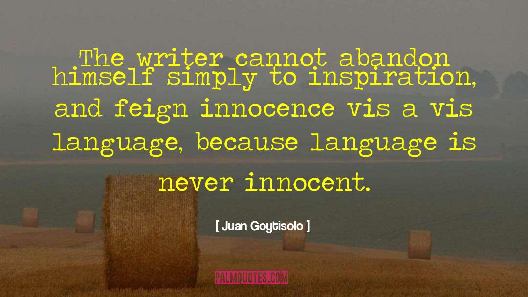 Writer Inspiration quotes by Juan Goytisolo