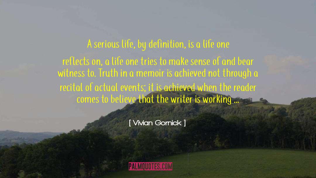 Writer Platform quotes by Vivian Gornick