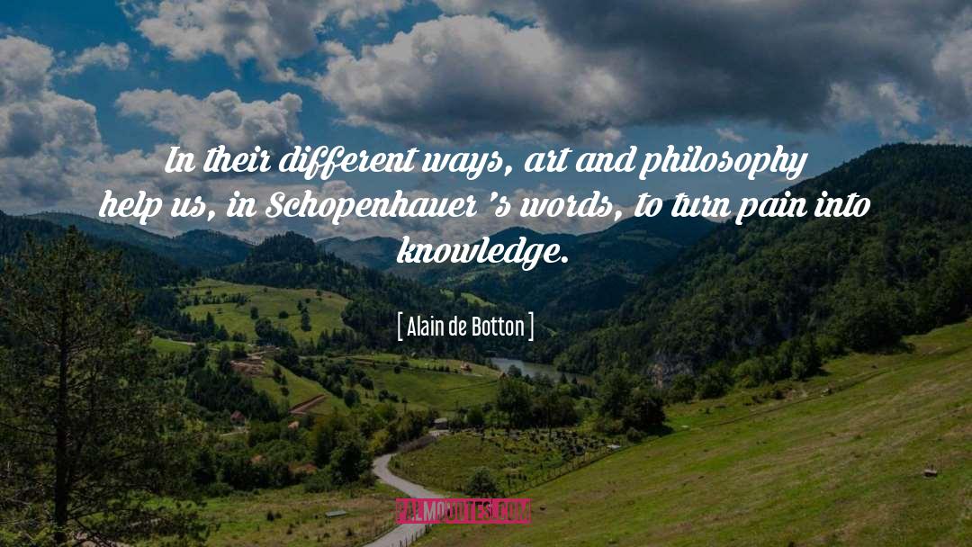 Writer S Philosophy quotes by Alain De Botton