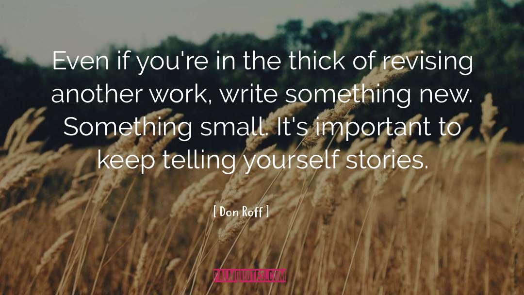 Writers Advice quotes by Don Roff