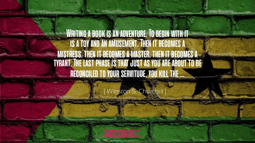 Writing A Book quotes by Winston S. Churchill