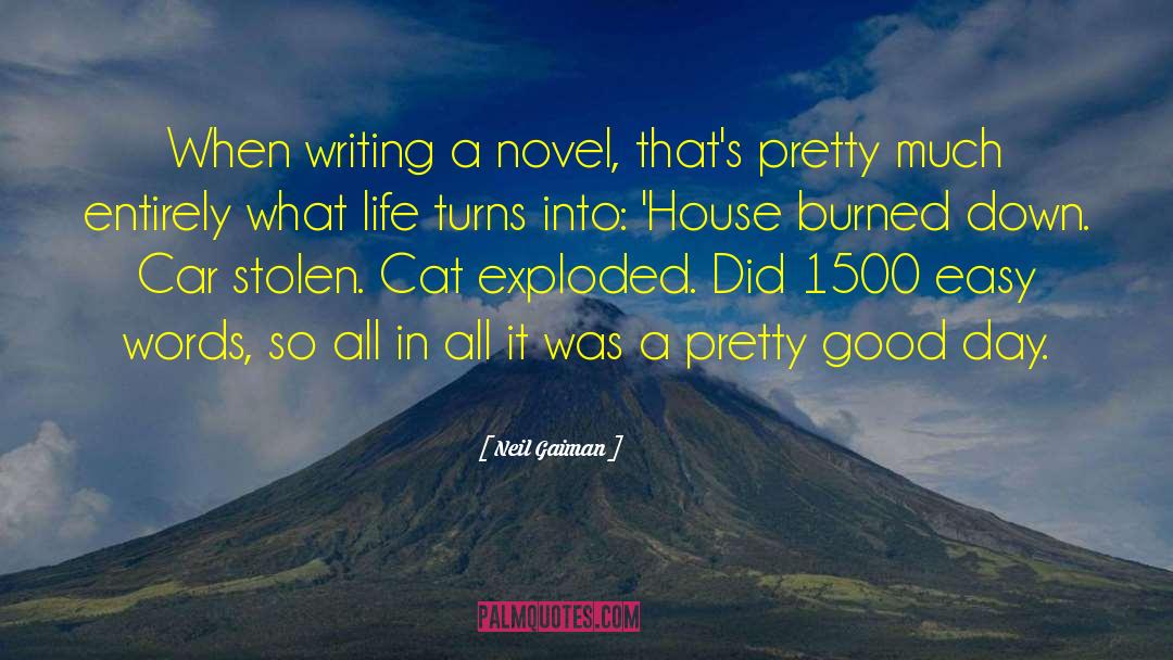 Writing A Novel quotes by Neil Gaiman