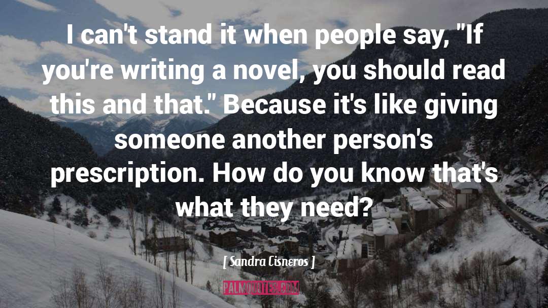 Writing A Novel quotes by Sandra Cisneros