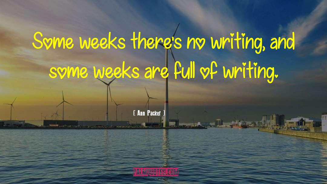 Writing Affirmation quotes by Ann Packer
