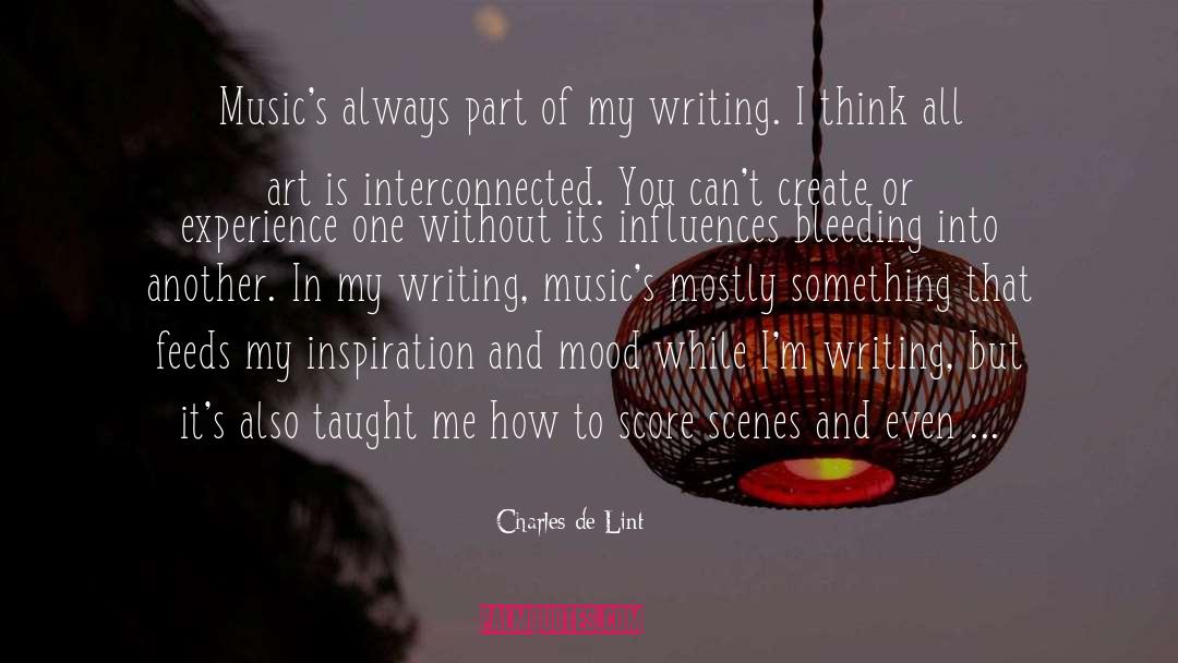 Writing And Travel quotes by Charles De Lint