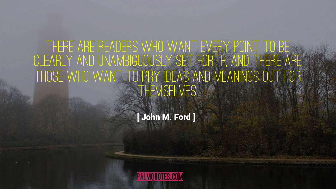 Writing And Travel quotes by John M. Ford