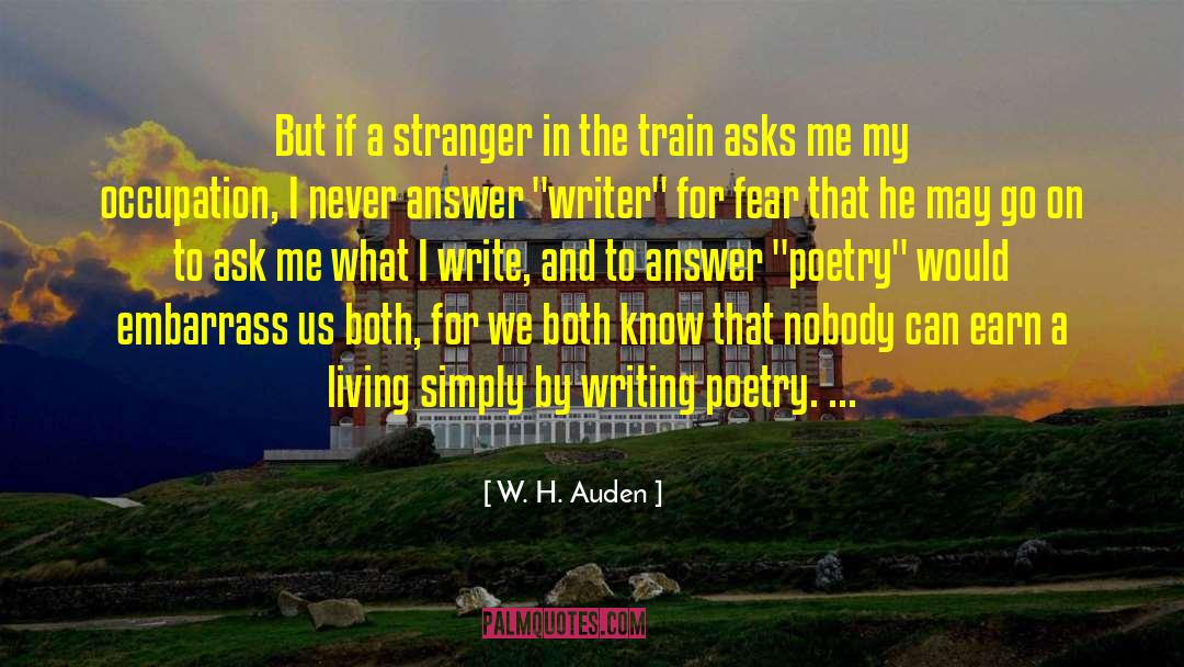 Writing Art quotes by W. H. Auden