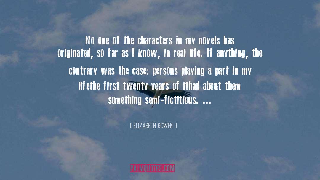 Writing Characters quotes by Elizabeth Bowen