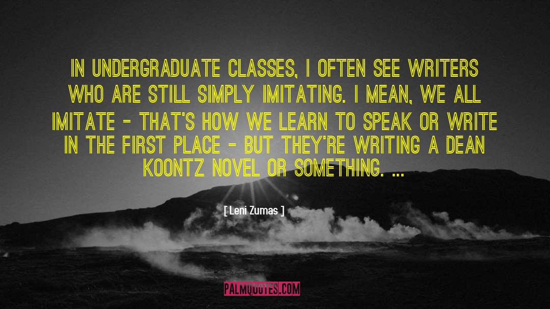 Writing Class quotes by Leni Zumas