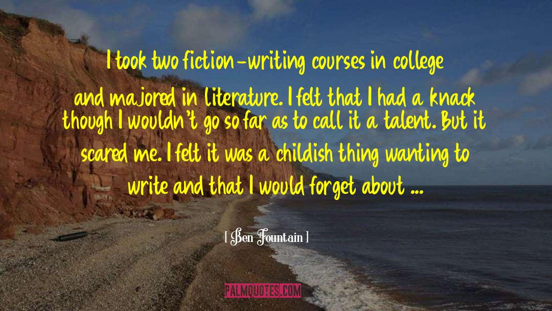 Writing Courses quotes by Ben Fountain
