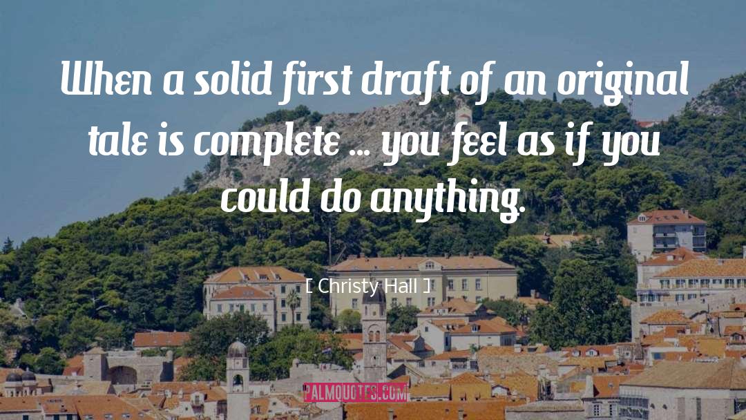 Writing Craft quotes by Christy Hall
