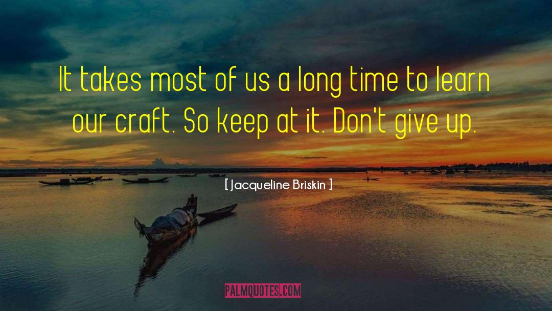 Writing Craft Talent quotes by Jacqueline Briskin