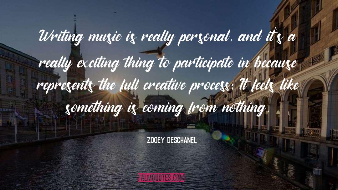 Writing Creative Process quotes by Zooey Deschanel