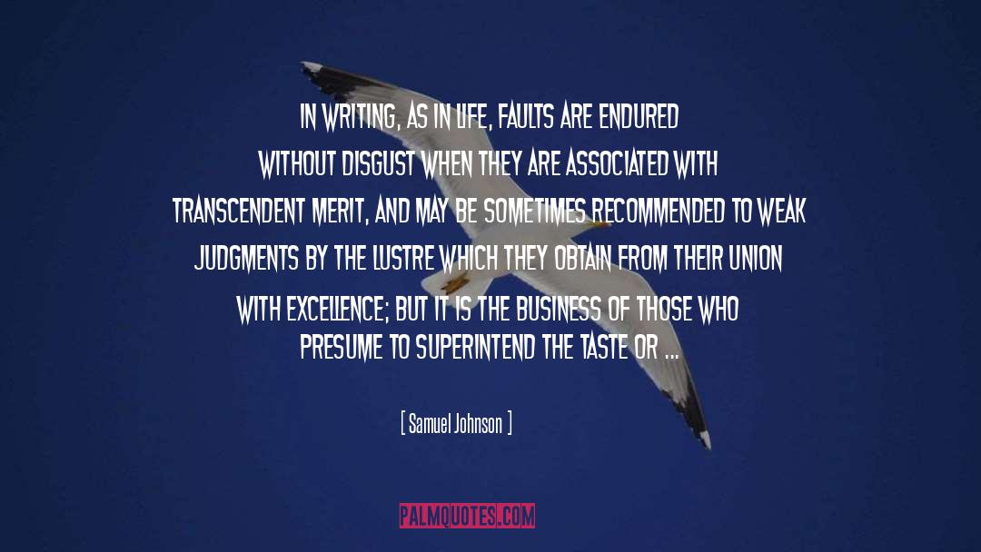 Writing Excellence quotes by Samuel Johnson