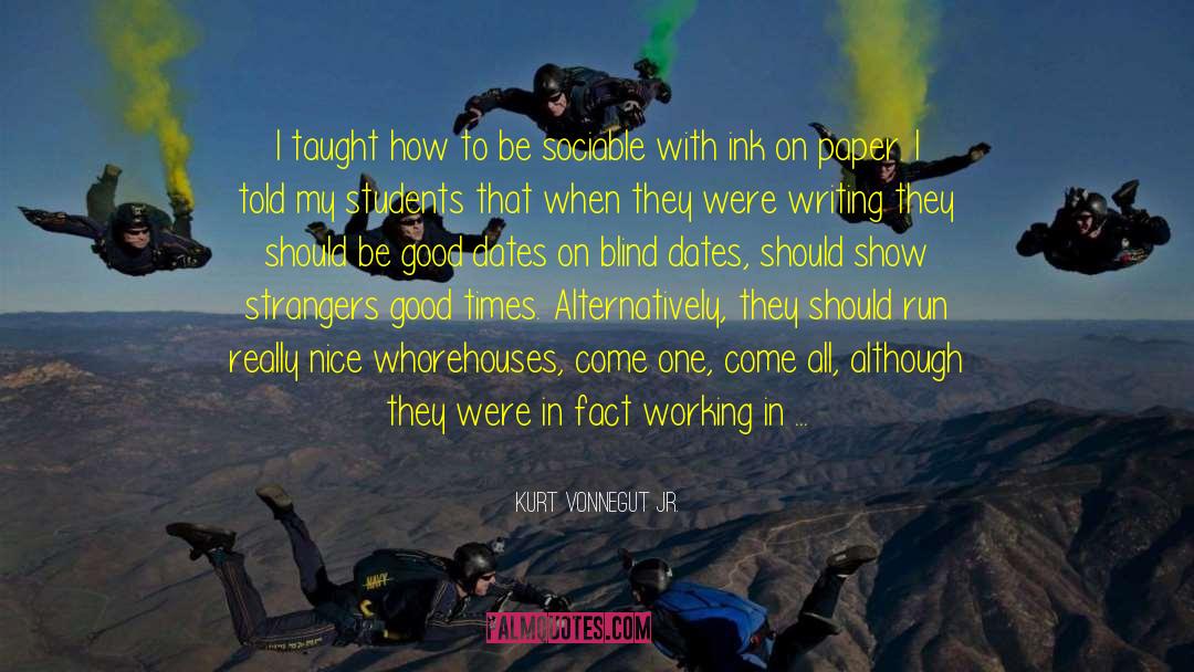 Writing Excuses quotes by Kurt Vonnegut Jr.