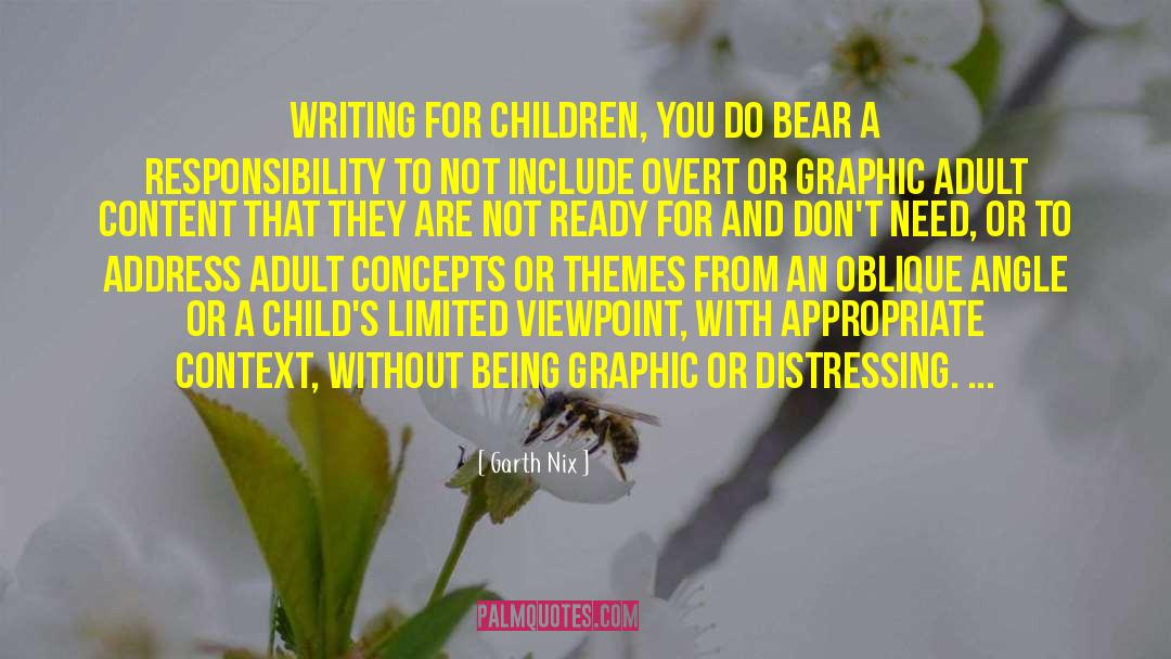 Writing For Children quotes by Garth Nix