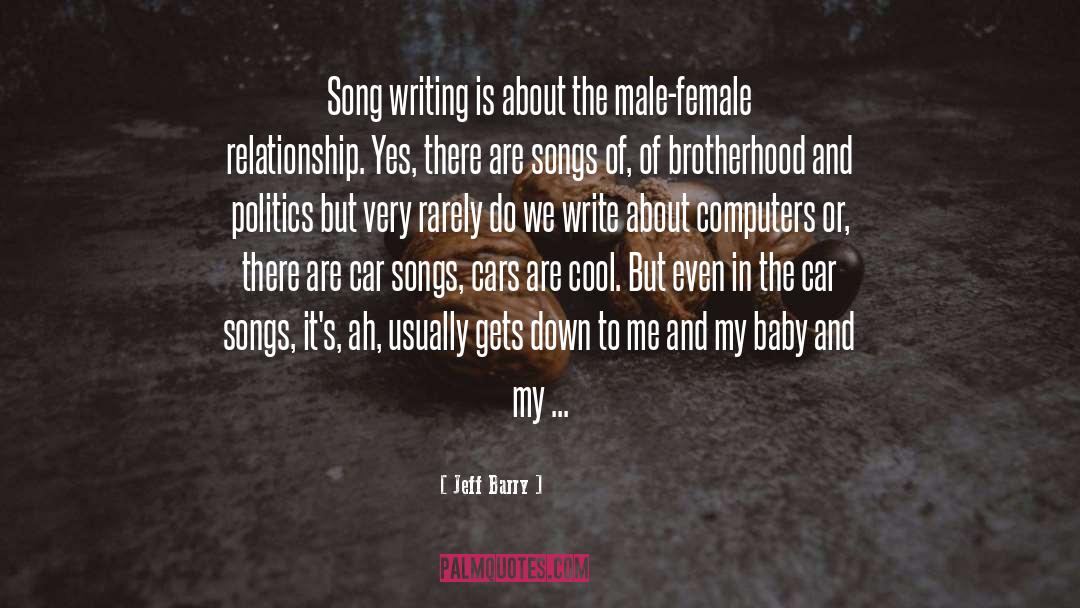 Writing Gender quotes by Jeff Barry