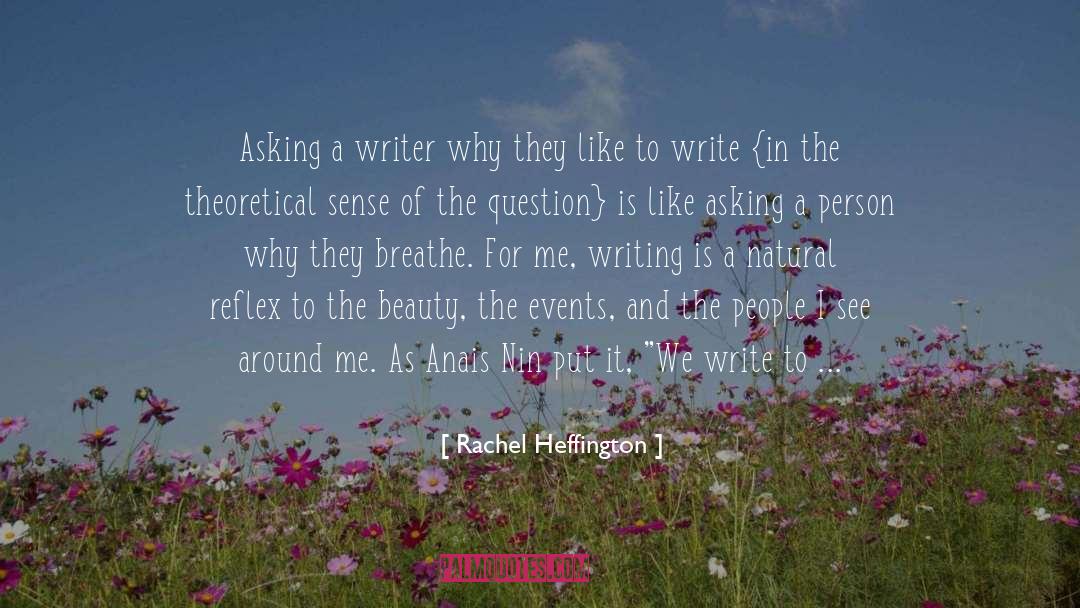 Writing Guide quotes by Rachel Heffington