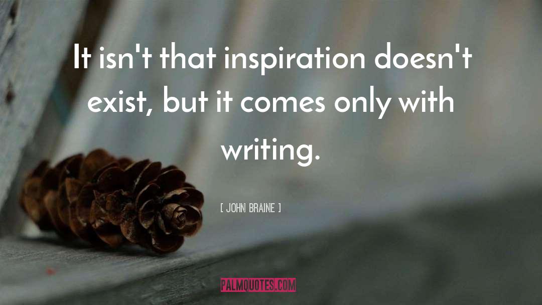 Writing Inspiration quotes by John Braine