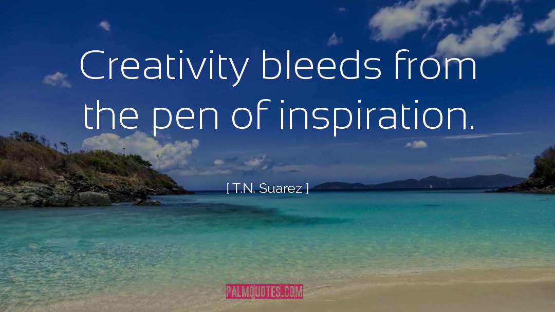 Writing Inspiration quotes by T.N. Suarez