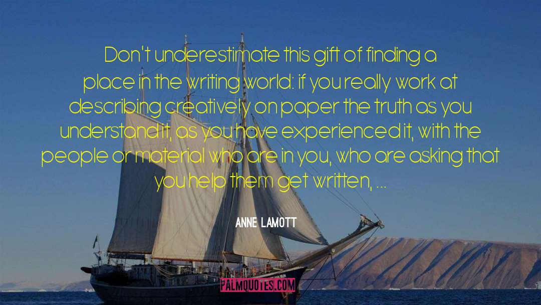 Writing Lesson quotes by Anne Lamott