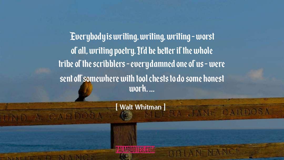 Writing Poetry quotes by Walt Whitman