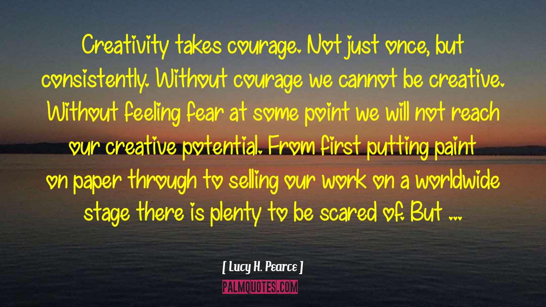 Writing Process Creative quotes by Lucy H. Pearce