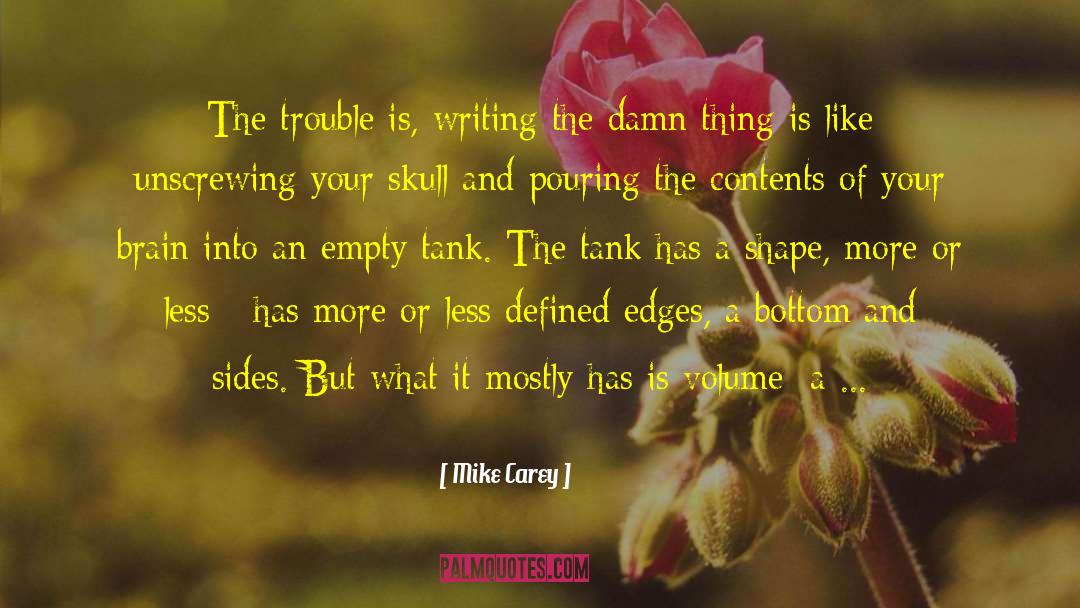 Writing Process quotes by Mike Carey