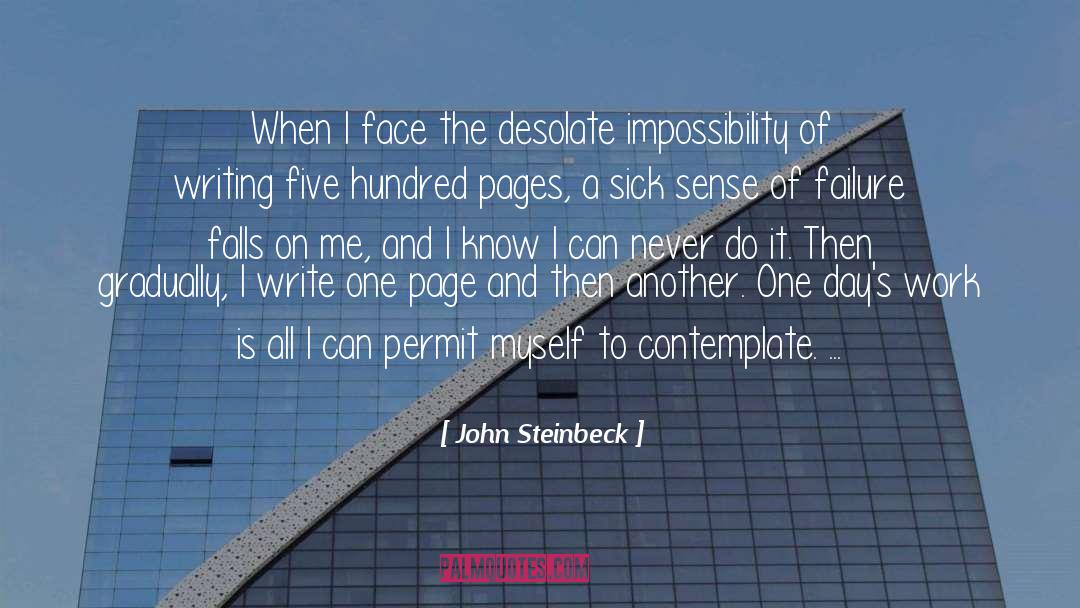 Writing Process Writing Advice quotes by John Steinbeck
