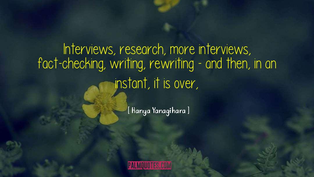 Writing Rewriting quotes by Hanya Yanagihara