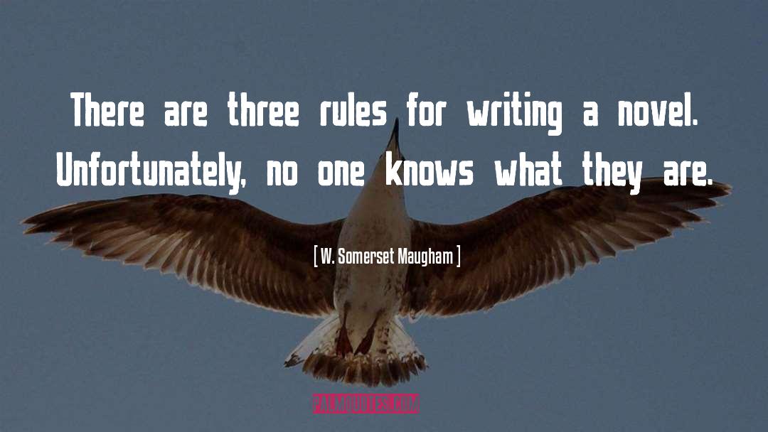 Writing Rules Punctuation quotes by W. Somerset Maugham