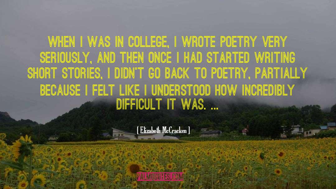 Writing Short quotes by Elizabeth McCracken