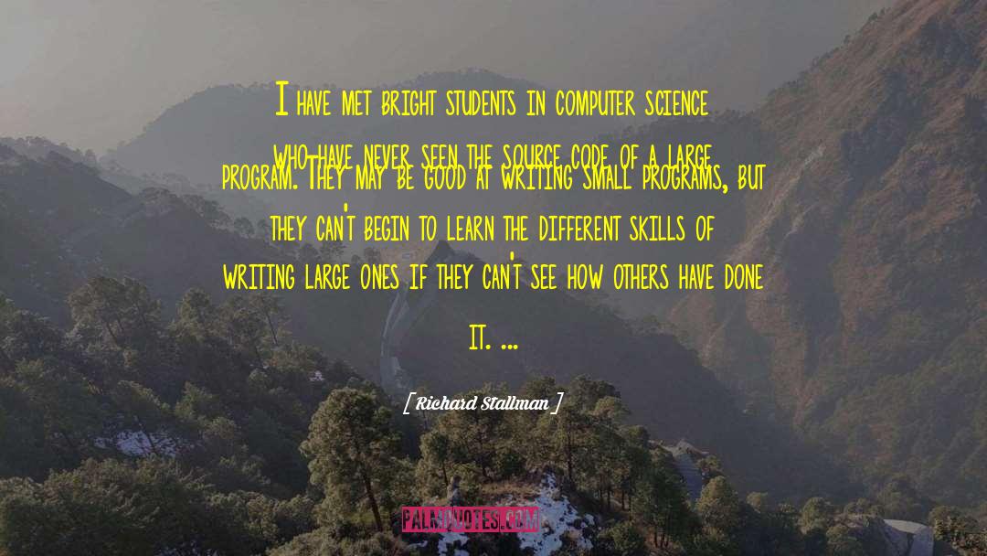 Writing Skills quotes by Richard Stallman