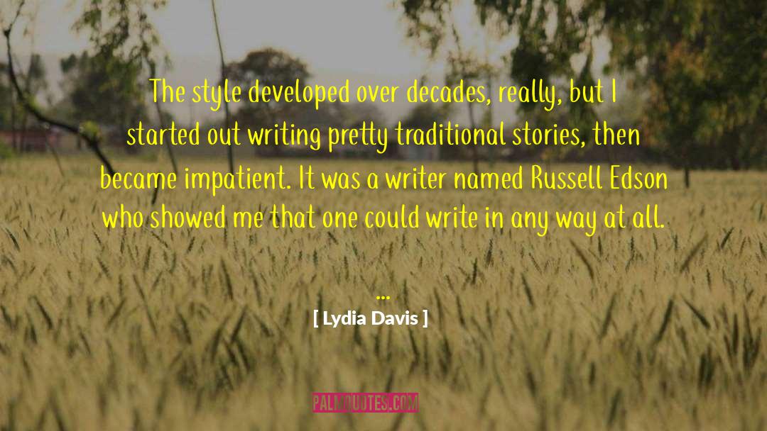 Writing Style quotes by Lydia Davis