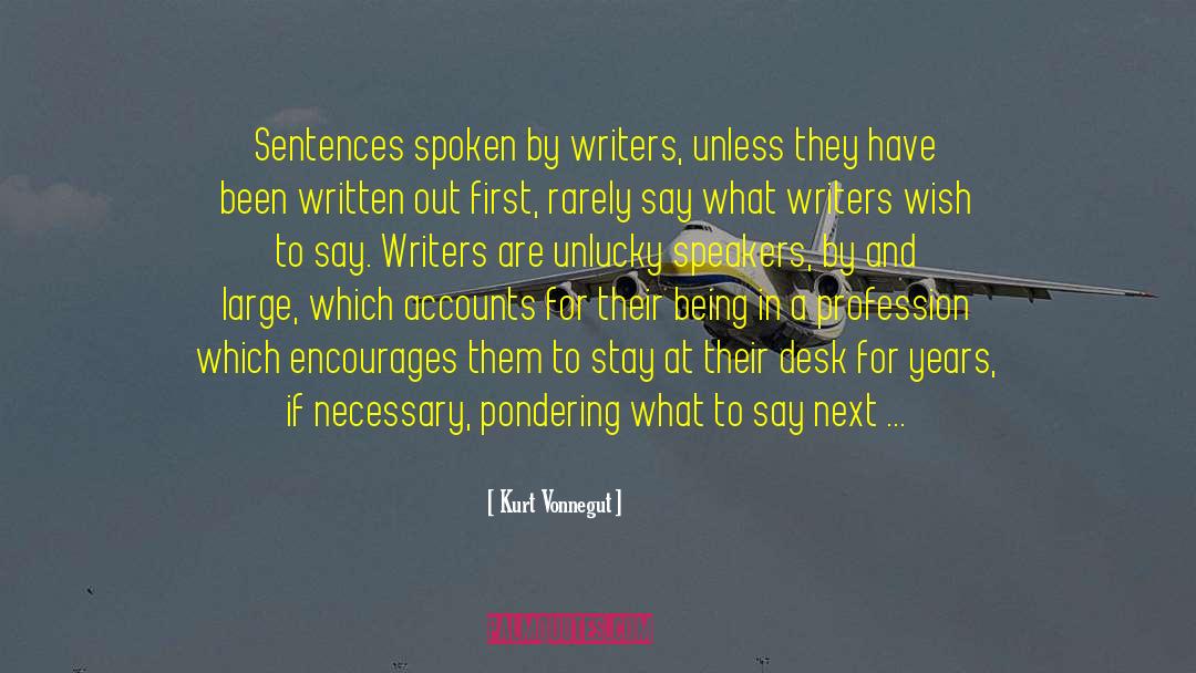Writing Talent quotes by Kurt Vonnegut
