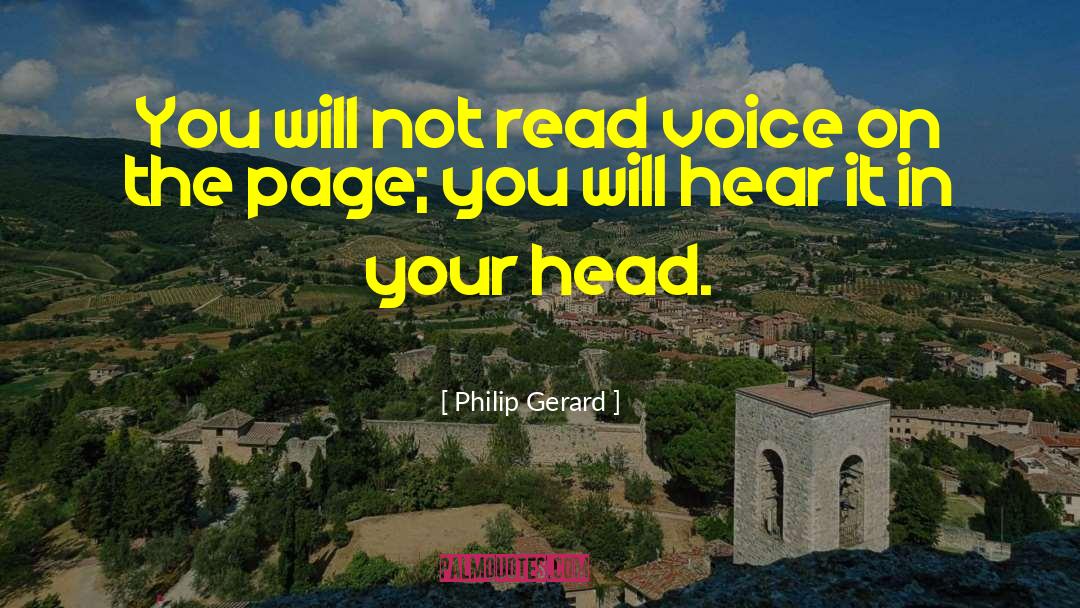 Writing Voice quotes by Philip Gerard