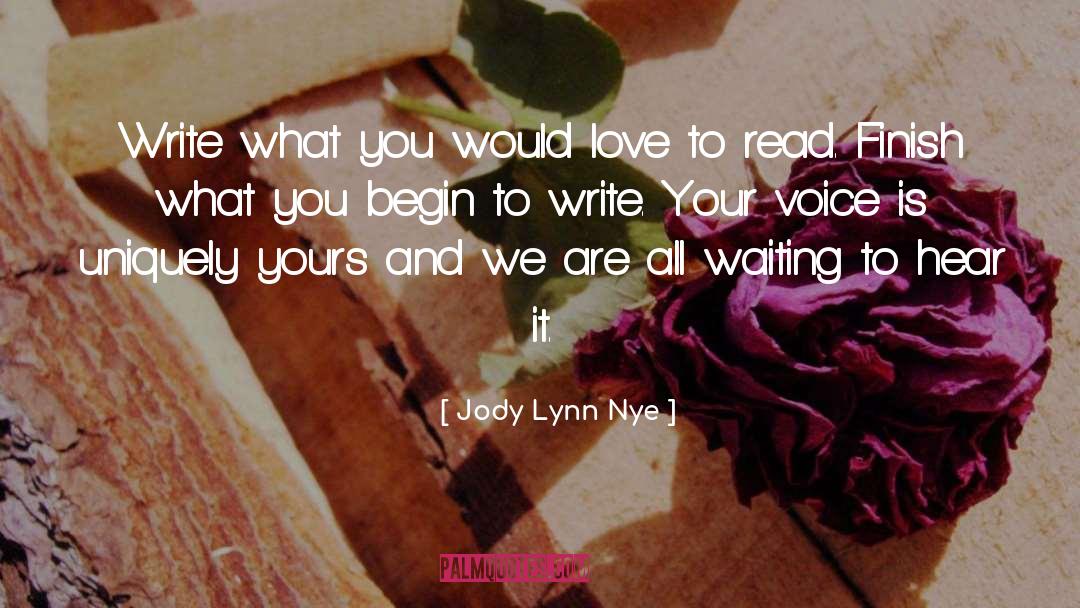 Writing Voice quotes by Jody Lynn Nye